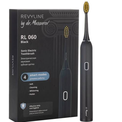 Электрическая звуковая зубная щётка Revyline RL 060 Black by Dr. Mussurov