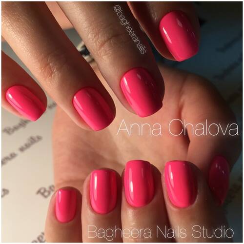 BN-15, неоновый розовый Гель-лак BAGHEERA NAILS