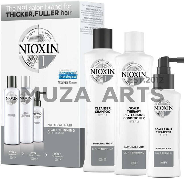 3-СТУПЕНЧАТАЯ СИСТЕМА NIOXIN №1 (150 мл) для натуральных волос с тенденцией к истончению